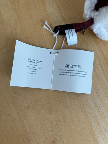 UGG Hunter Plaid Ornament - NWT - Picture 2 of 9