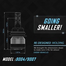 Stark Apx 90w 9600lm Led Light 8000k Bulbs Blue Chip Kit - Headlight High Fog