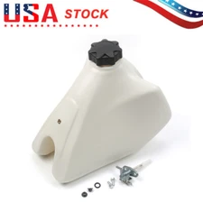 Gas Fuel Tank For Honda XR200R 1985-2002 Plastic Cap Petcock Valve White