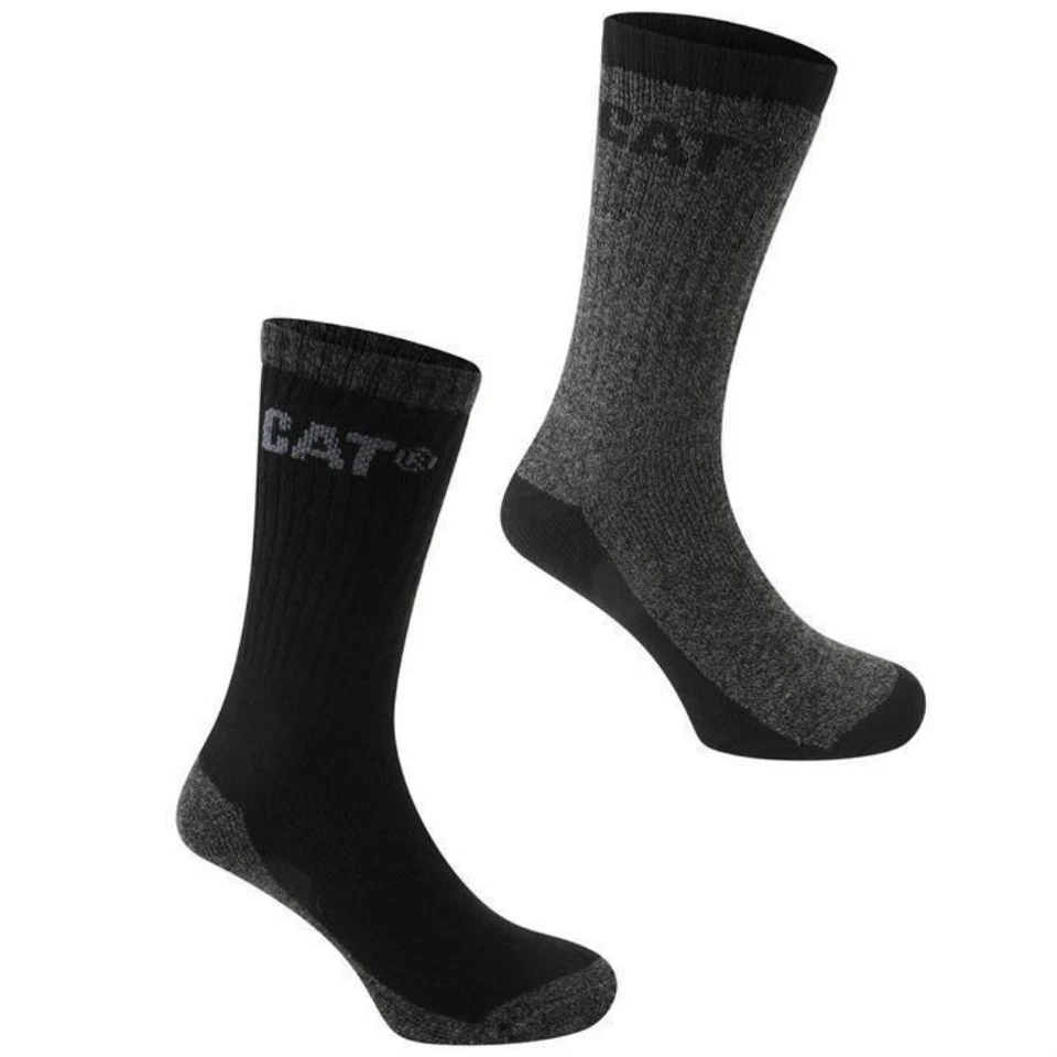 CAT Caterpillar THERMO SOCKS Mens Size 6-11 & 11-14 Thermal Work Socks