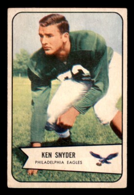 1954 Bowman Football #69 Ken Snyder GD *e1
