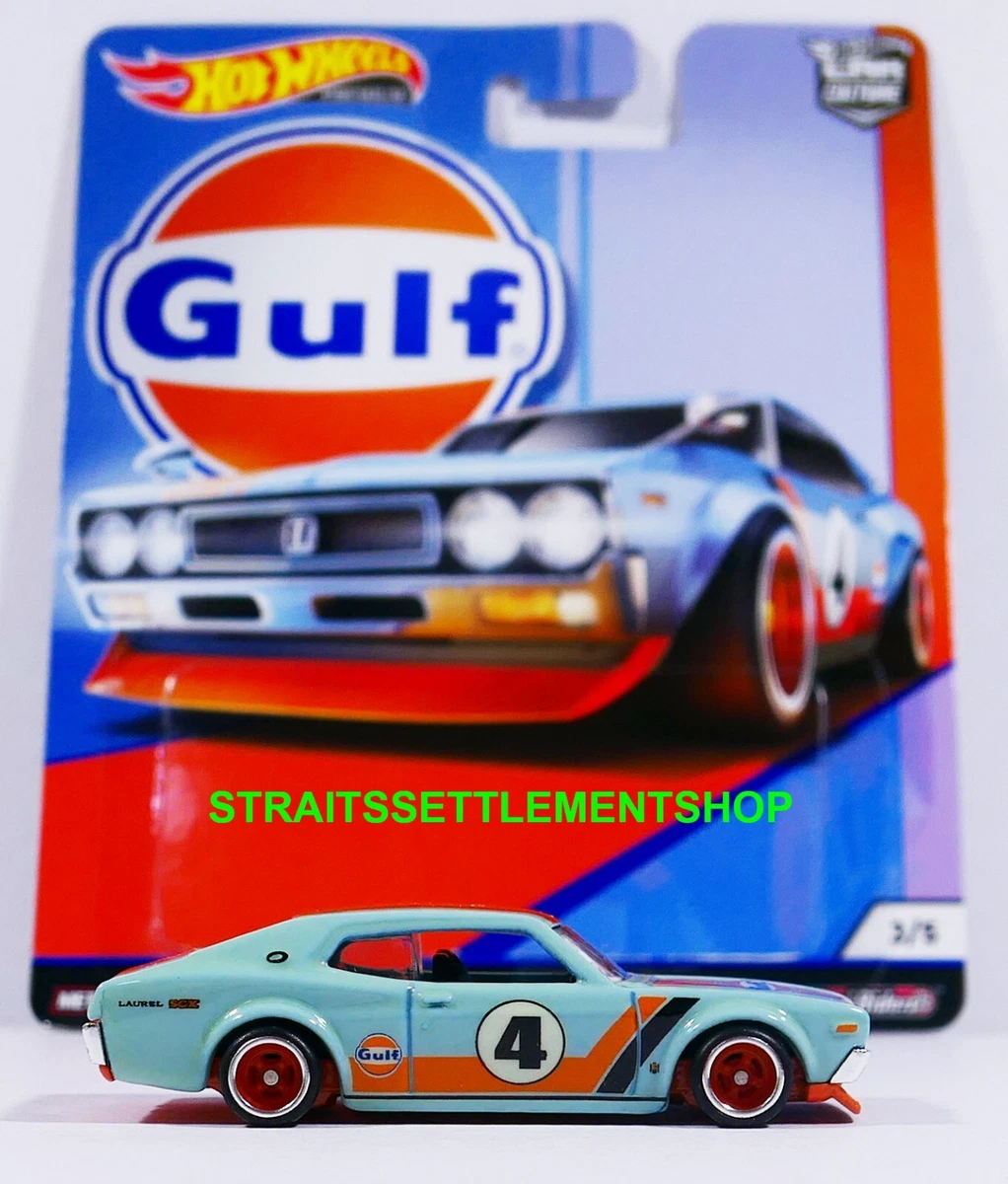 HOT WHEELS 2019 GULF SERIES NISSAN LAUREL 2000 SGX FRESHLY OPENED LOOSE MINT