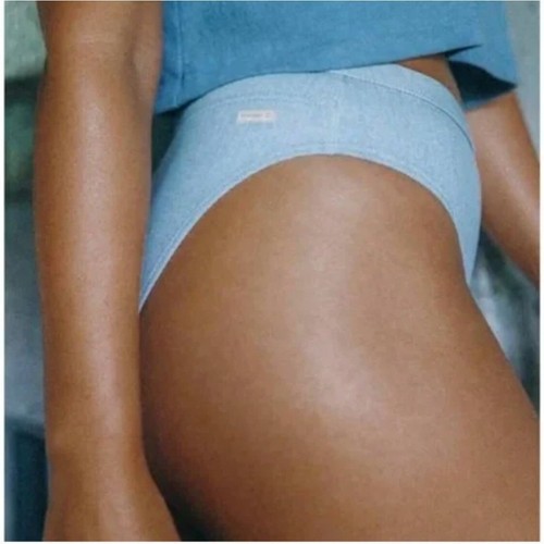 Billabong Bikini Set Sz L Ditsy Dreamin Top and Down With Denim High Maui Bottom - Picture 8 of 23
