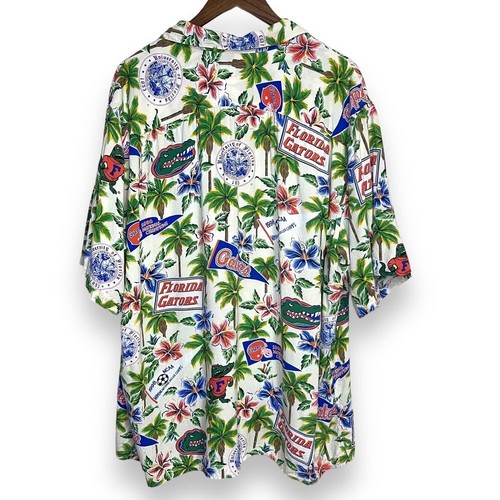 Florida Gators Shirt XXL Reyn Spooner Button Up Hawaiian Camp Rayon Vintage - Picture 3 of 6