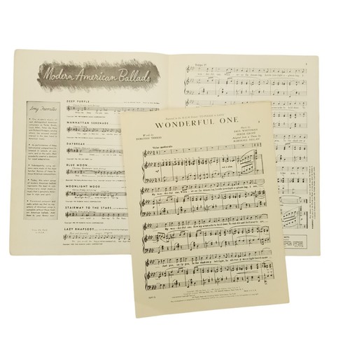 Wonderful One Vintage Sheet Music 1950 Terriss Whiteman Grofe - Picture 2 of 5