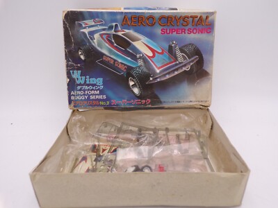 80's Aoshima Japan Pull Back Aero Crystal Super Sonic Buggy Model KIT NOS