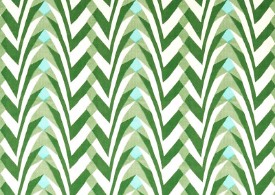 HARLEKIN VORHANGSTOFF DESIGN Klimt 2 METER KELLY/AQUA BAUMWOLLMISCHUNG