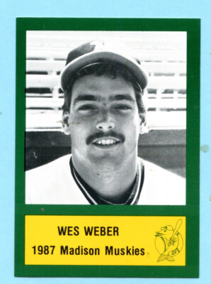 1987 Minor League - Madison Muskies - Wes Weber- Box 224