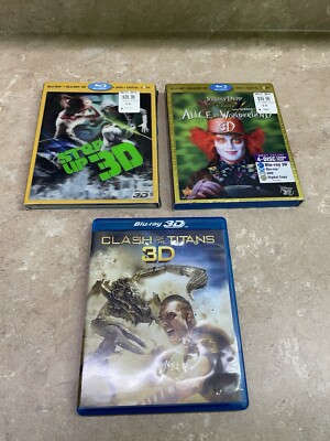 NEW Step Up 3D Blu-ray/DVD/3D USED Alice in Wonderland/Clash Of The Titans LOT
