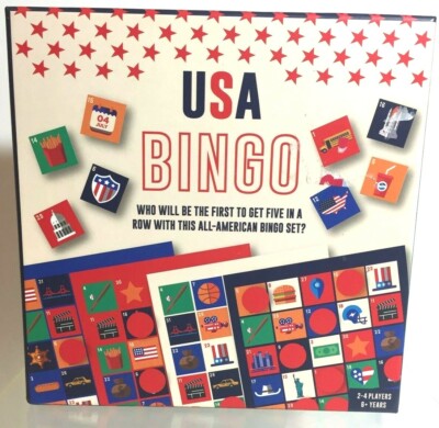 USA Bingo  Family Game Night 2 - 4 player Professor Puzzle Co. New in Sealed Box