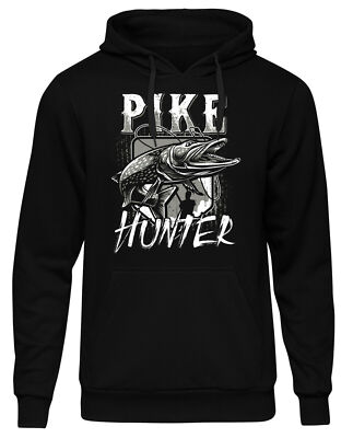 Pike Hunter Herren Kapuzenpullover | Angler Hecht Angeln Fishing Fischen | M2