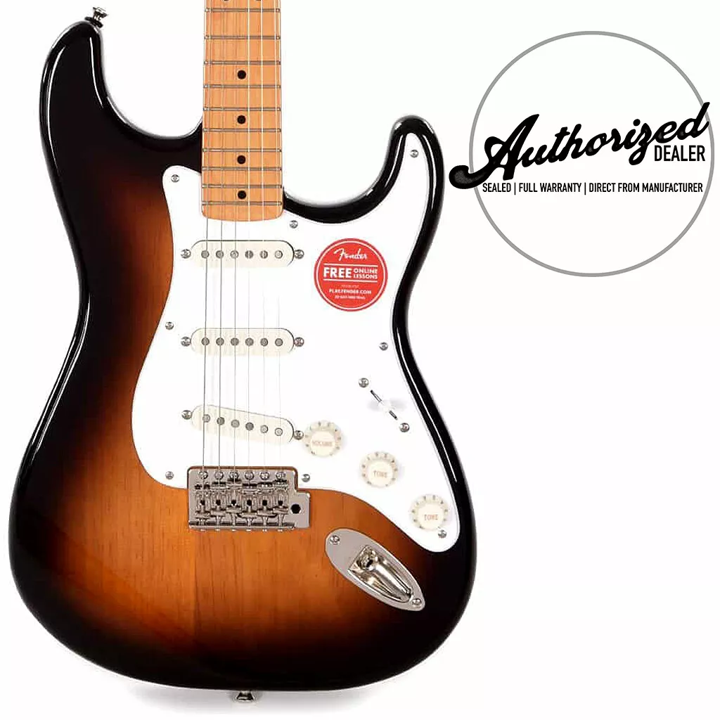 Squier classic vibe 50s outlet stratocaster sunburst