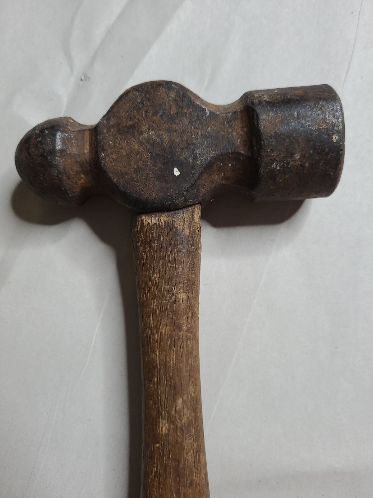 Vintage Ball Peen Hammer Tools Wooden Handle 14” Long eBay