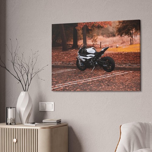 BMW Inspired S1000RR High Resolution Museum Quality Horizontal Canvas Print #048 - Picture 2 of 10