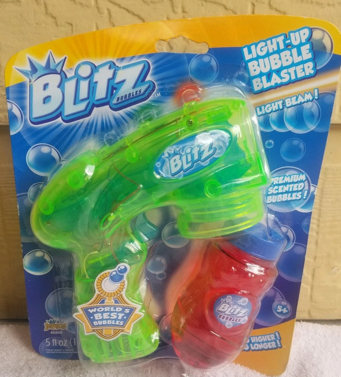 Blitz Light Up Bubble Blaster Bubble Making Gun Light Green eBay