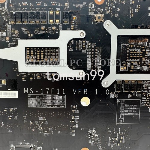 For MSI GF75 THIN 8RC Motherboard i5 i7 8th Gen GTX1050/GTX1050Ti-V4G MS-17F11 - Afbeelding 3 van 3