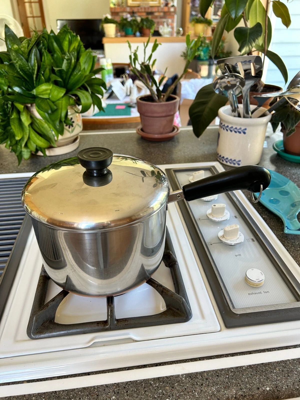 Revere Ware 3 Qt. Copper Clad Stainless Steel Sauce Pan With Lid 82 Extra Clean