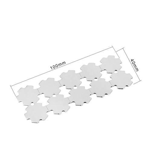 280-350mA 1W LED Chip Bombilla COB Luz Perlas Cálido Blanco Súper Brillante 10pz - Imagen 2 de 2