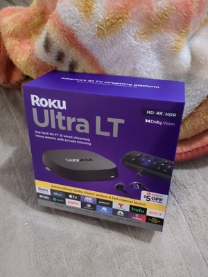 Roku Ultra LT HD Digital Streaming Device - Black (4801RW) New 