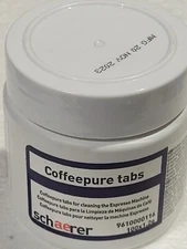 Schaerer Coffeepure Tabs Cleaning for Espresso Machine 100 Count