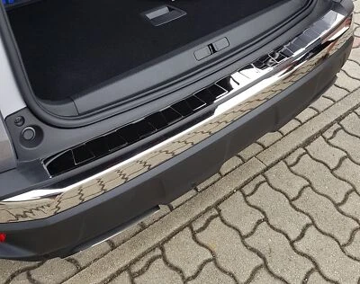 Passend für Peugeot 3008 2 ab 2016 Ladekantenschutz Edelstahl Abkantung Chrom Me - Bild 1 von 4