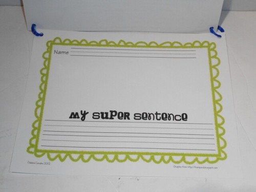 Easter April Super Sentences Write-On Wipe-Off Flip Booklet 2 Laminated New Cute - Picture 12 of 12