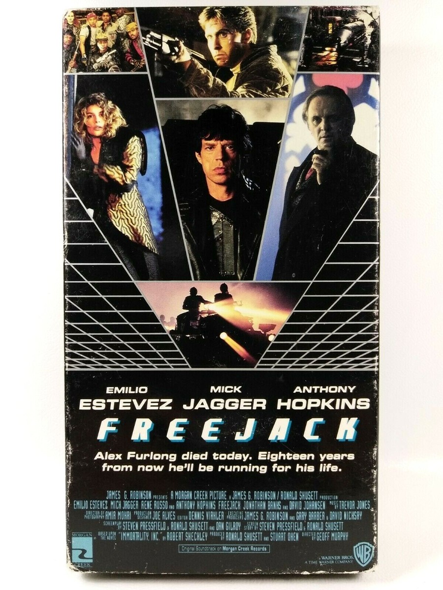 Freejack (VHS, 1992) Mick Jagger, Emilio Estevez, Anthony Hopkins