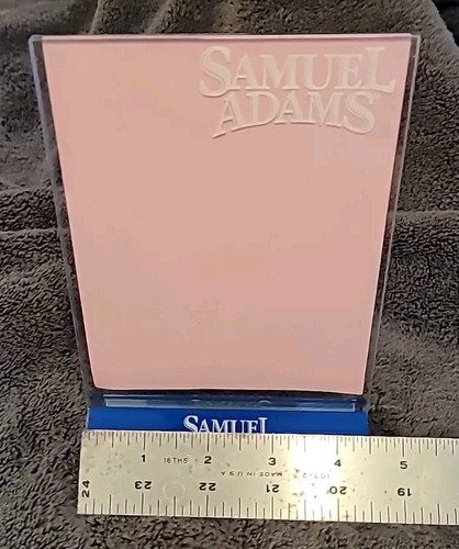 Porta menù/insegna da tavolo in plastica acrilica trasparente birra Samuel Adams 4,5" x 6" - Foto 3 di 5