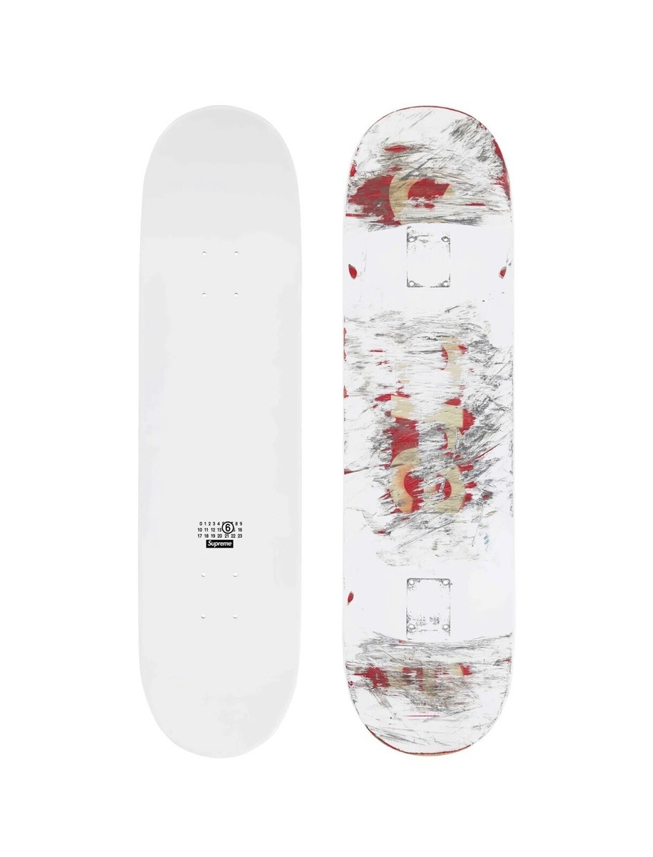 Supreme - M.J6585 　SUPREME デッキ Supreme MM6 Maison Margiela Skate Deck White 8.25” x 32