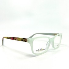 WIldflower Bee Blossom Mint Leaf Eyeglasses Womens Clear Cat Eye 51-17 135 mm