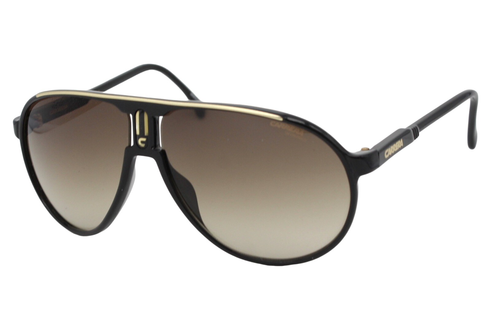 Carrera Champion/N 807 Shiny Black Gold Men’s Gradient Sunglasses 6212
