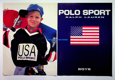 Polo Ralph Lauren Boys Sport Clothing 1996 Trade Print Magazine Ad