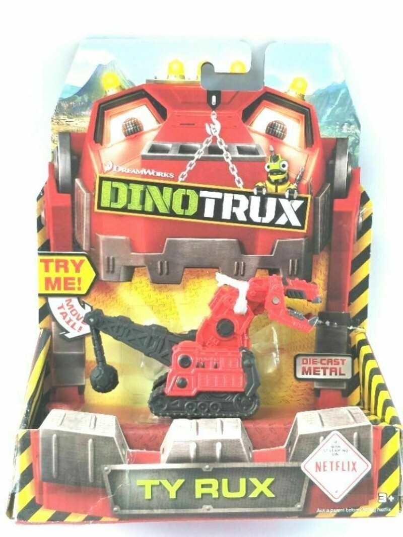 1 PCS Mattel Dinotrux Diecast Figure with box Collectible Toy Model
