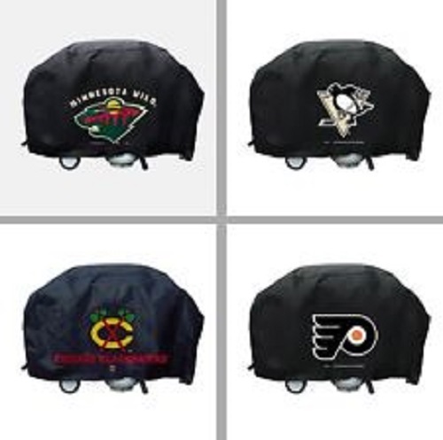 NHL 68 Inch Vinyl Economy Gas or Charcoal Grill Cover -Select- Team Below - Picture 1 of 6