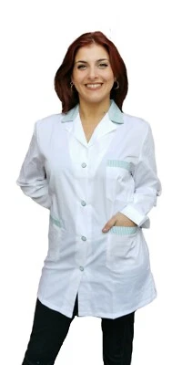 Camici da Lavoro Donna Bianco Supermercati Panettiere Domestica Alimentari