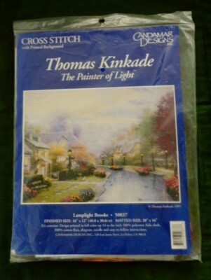 Candamar designs Lamplight Brooke Thomas Kincade Counted Cross Stitch