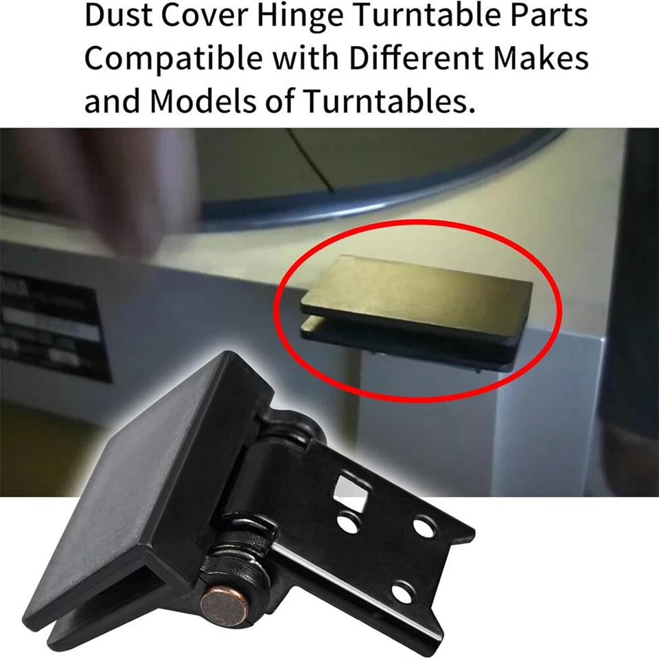 2 × Dust Cover Hinge Turntable Parts For Yamaha P-200 P-220 For Sony-PS-11 PS-22 - Image 3 of 4