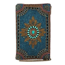 Mary Frances Hand-Beaded Crossbody Phone Bag - World Charm - NWT - Org. 110.0
