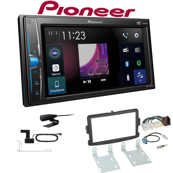 Pioneer Multimedia Autoradio Bluetooth Dab+ FüR Dacia Duster Ab 2013 Schwarz-image