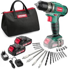 HYCHIKA Avvitatore a Batteria, Trapano Avvitatore a Batteria 12V, Coppia 30Nm, Batterie 2x1.5 Ah