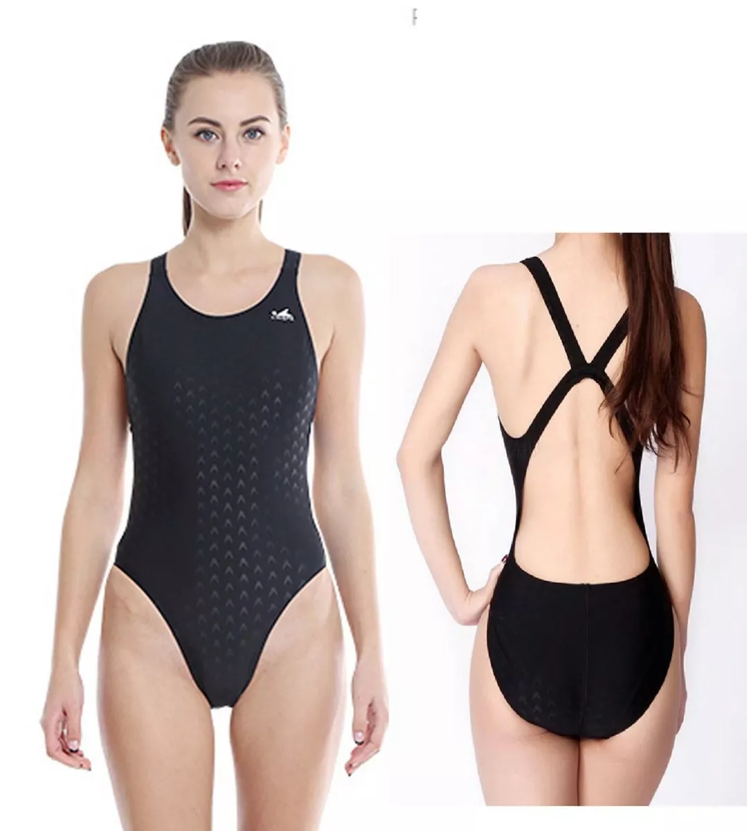 FINA approved swimsuit racing & training swimsuits, Yingfa 921-1 black  swimsuits