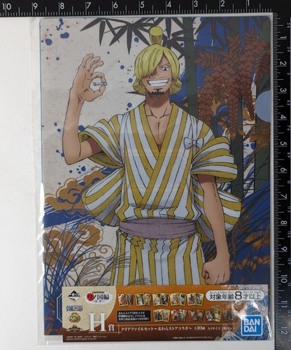 One Piece Sanji Franky Clear File Folders 2 Set Bandai Spirits A4 Anime - Picture 3 of 3
