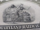 45 Shares Stock Certificate For Western Maryland Railway Company 1965