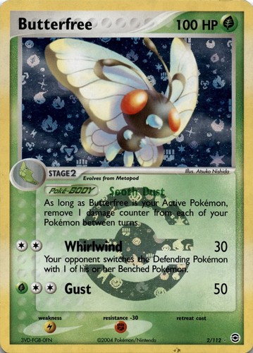 Butterfree 2/112 Holo Rare - Reverse Holo - EX FireRed & LeafGreen - MP