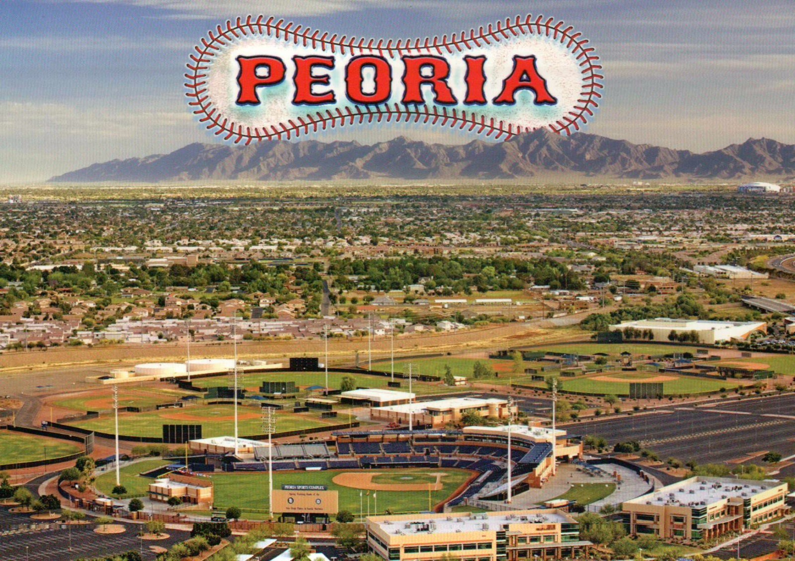 Peoria Sports Complex Arizona Baseball Stadium MLB Training nr Phoenix, Postcard