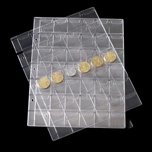 Álbum portamonedas PVC páginas hojas sueltas 10 piezas pantalla conmemorativa transparente - Imagen 22 de 28