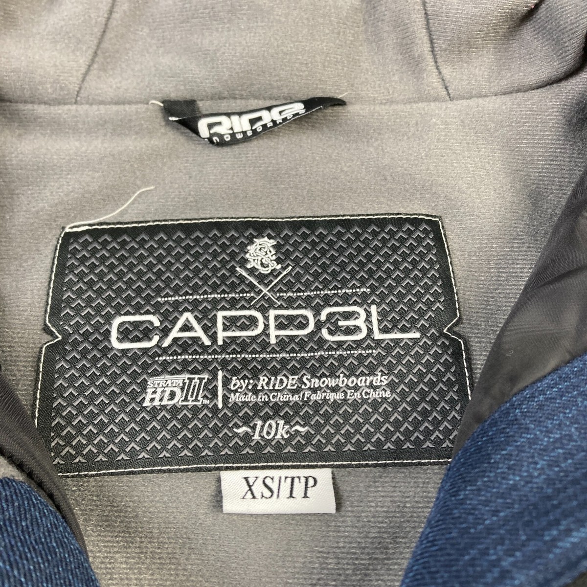 Ride Snowboard Cappel Jacket Women's XS Blue Strata HD II 10K Full