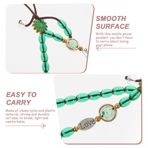 3 Pcs Mobile Phone Straps Daisy Pattern Beaded Charms Beads Decoration Acessory - 第 11/12 張圖片