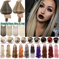 Secret Wire in Hair Extensions Hidden Invisible Headband Human Natural 20-24" US
