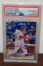 Dominic Smith Signed Autographed RC Card 2018 Topps #6 PSA